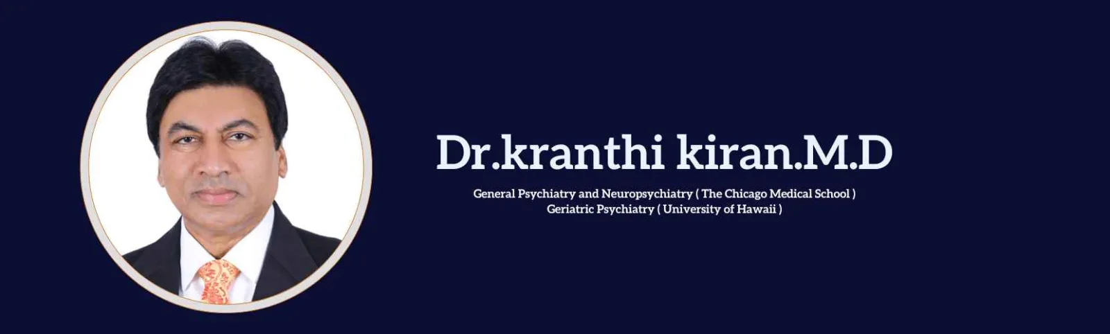 Best Psychiatrist in India - Dr. Kranthi kiran M.D